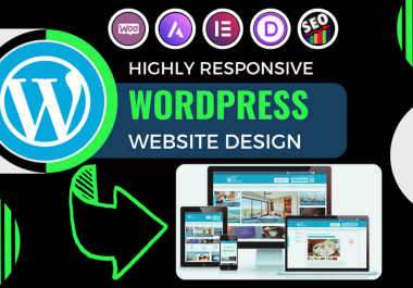 I will create modern and responsive wordpress website...