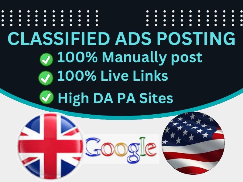 I will provide 60 classified ads posting sites