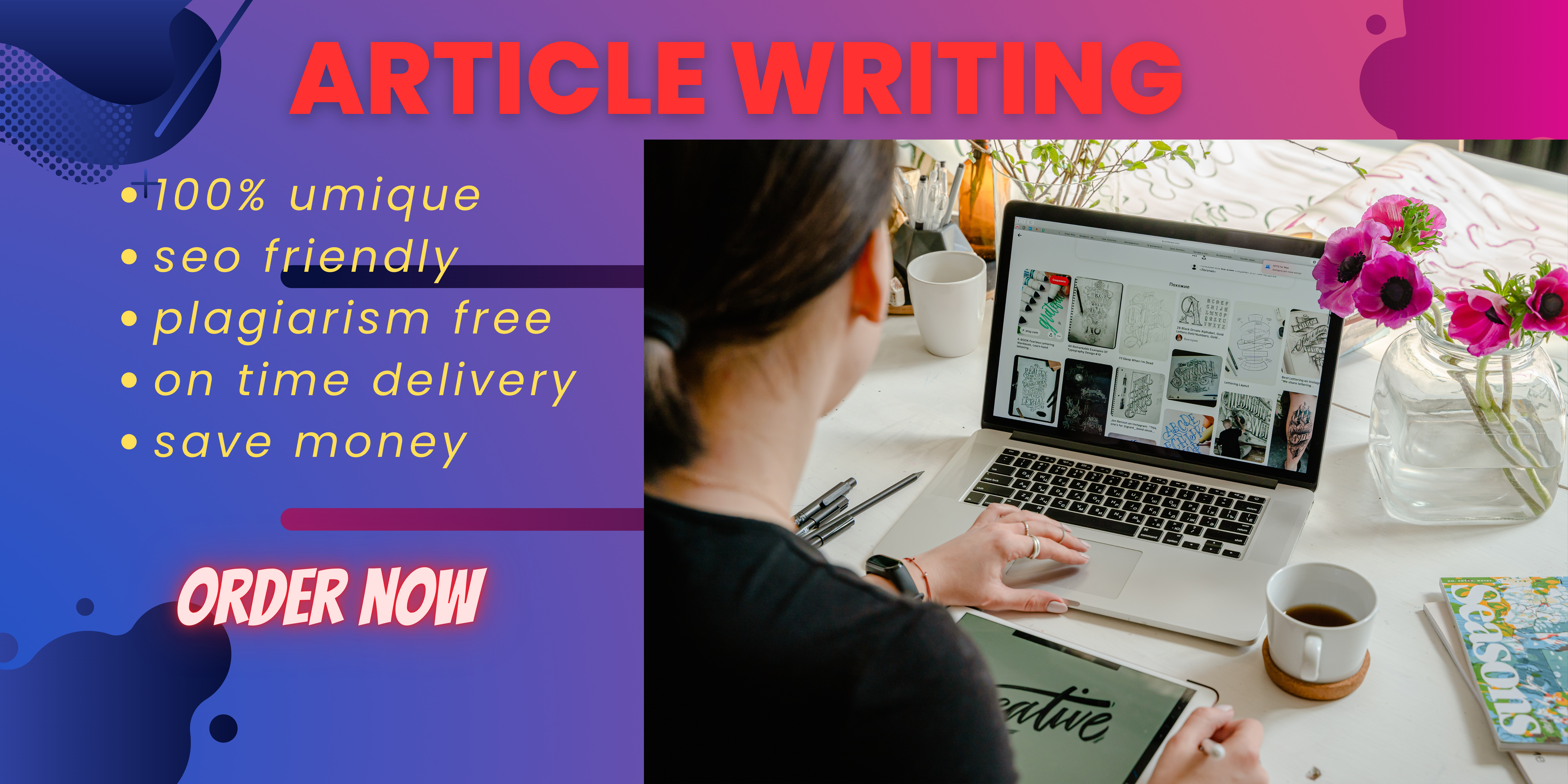 I can write unique and fresh article for your busines...