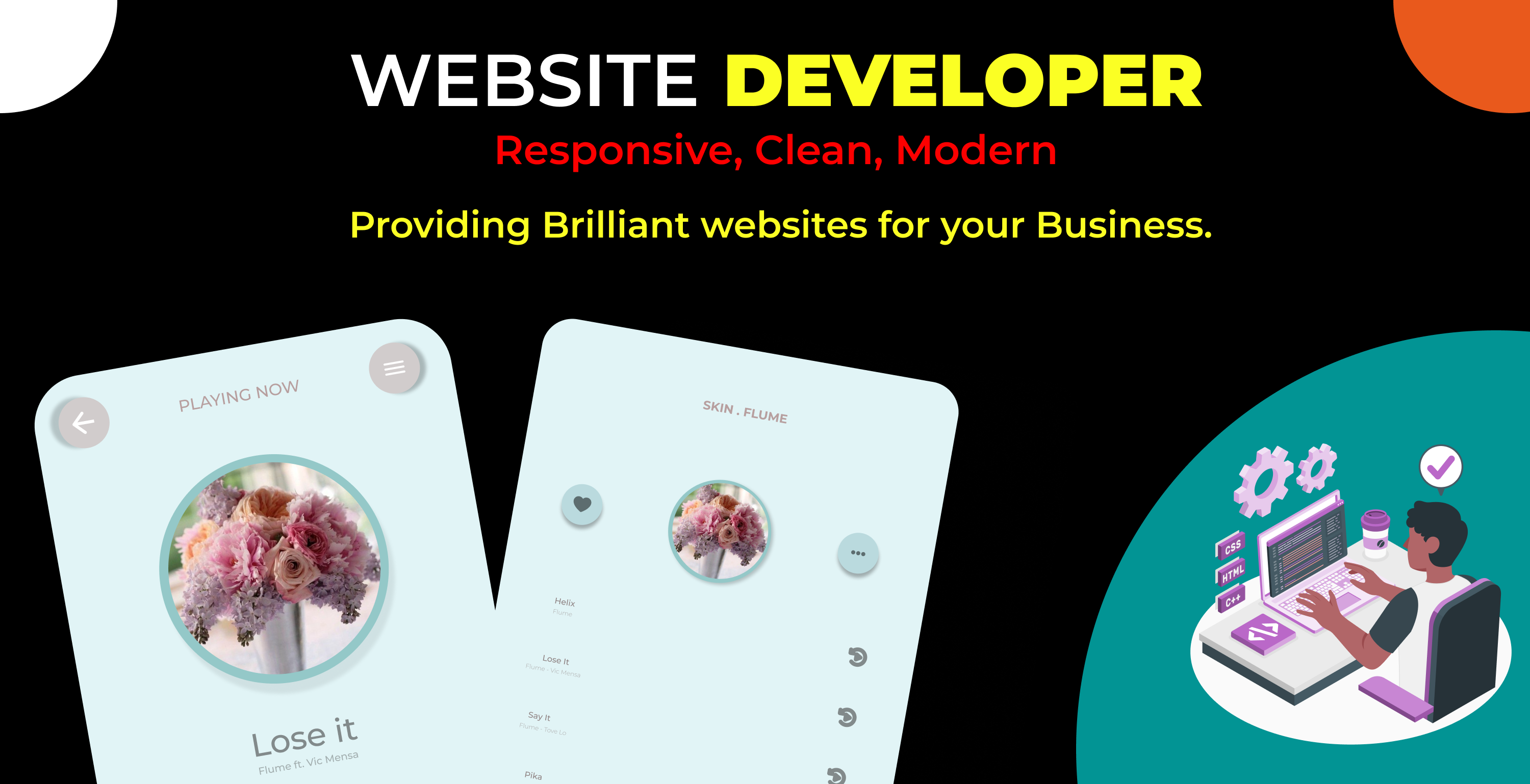 I will Build modern responsive websites with HTML CSS...