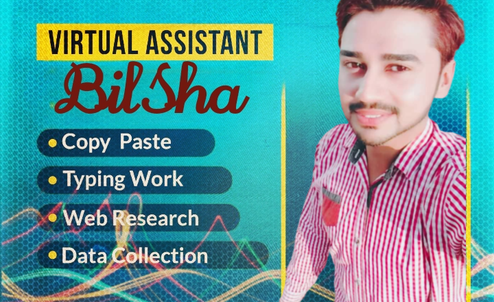 I will serve as virtual assistant for accurate data t...