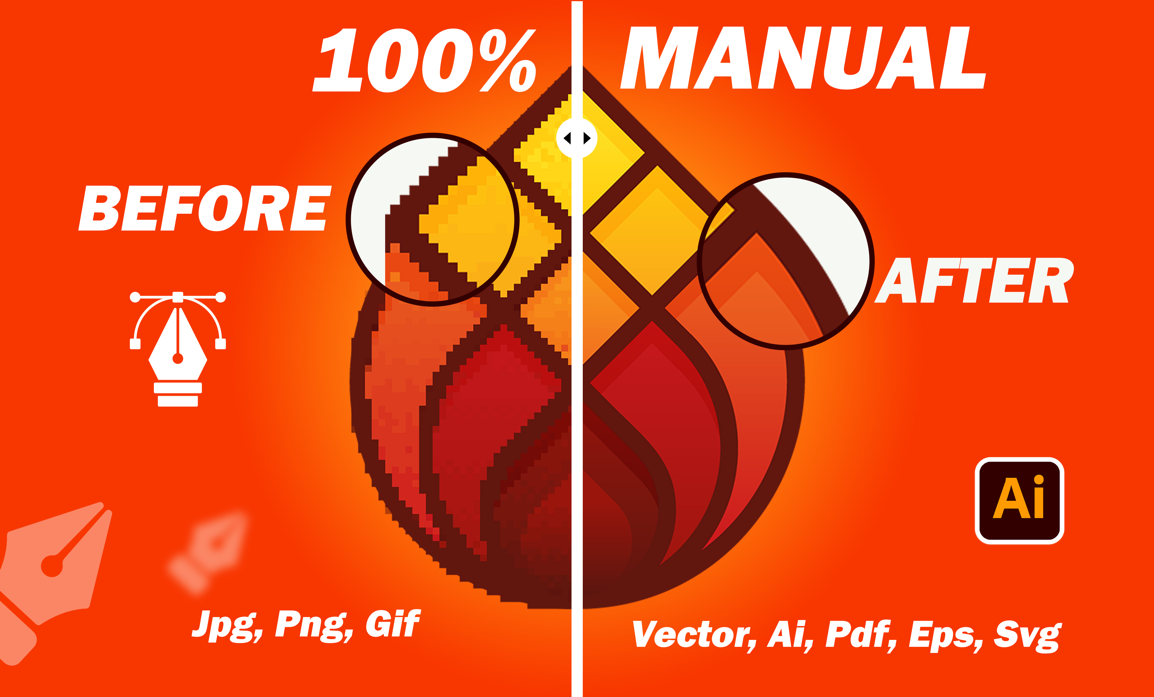I will edit logo, redesign, recreate, or convert v...