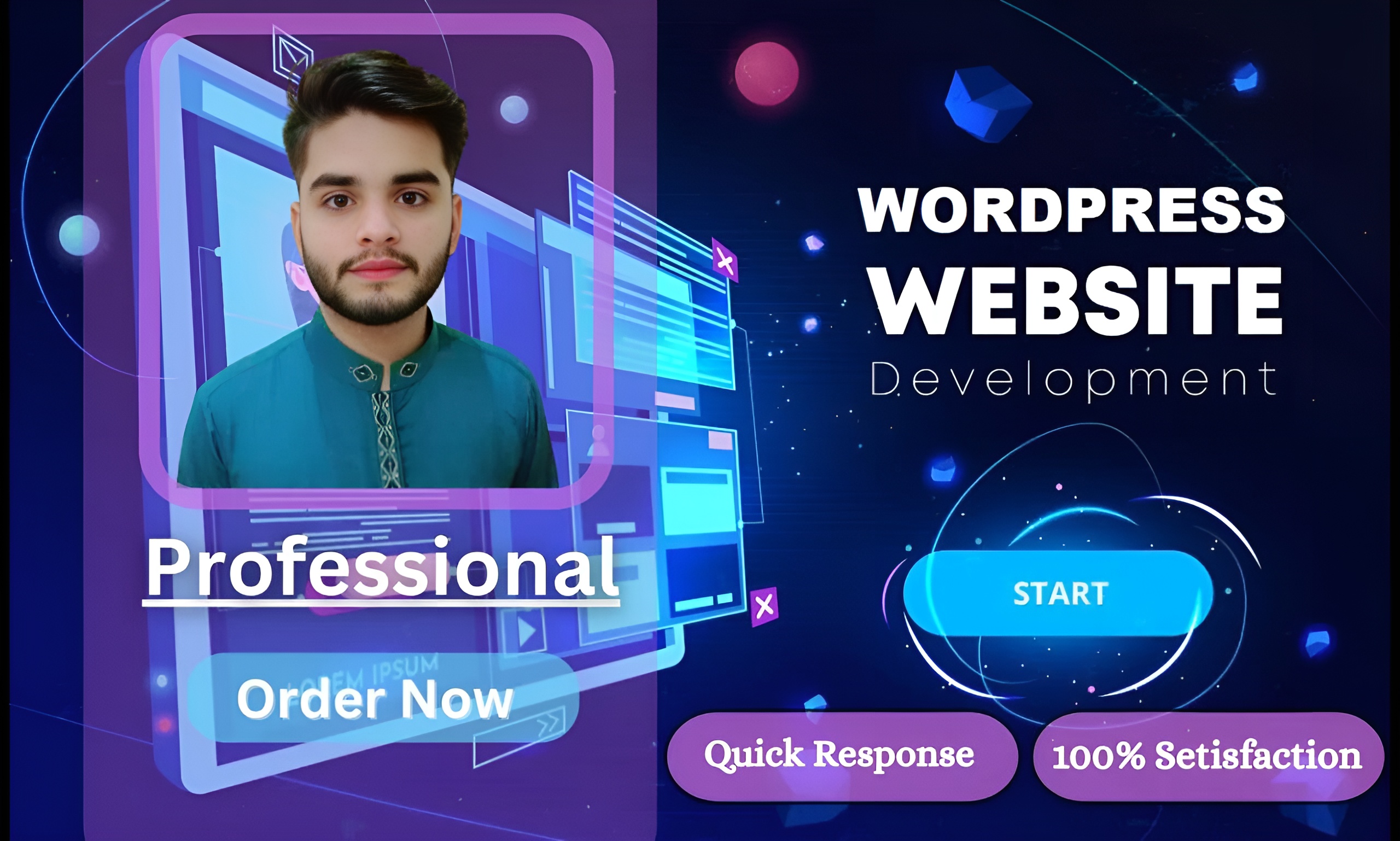 I will create responsive and modern wordpress website...
