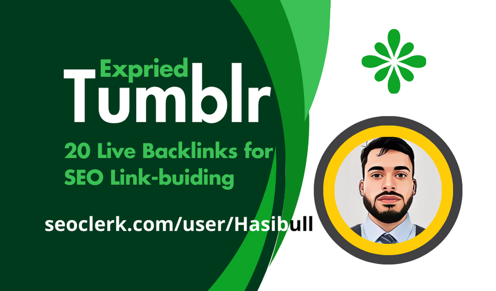 I will make provide 20 tumblr and 10 diigo live backl...