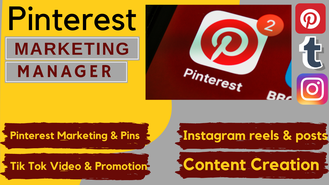 I will setup, optimize and do pinterest marketing, p...