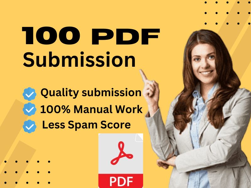 I wil submit 100 High Quality Manual PDF submission B...