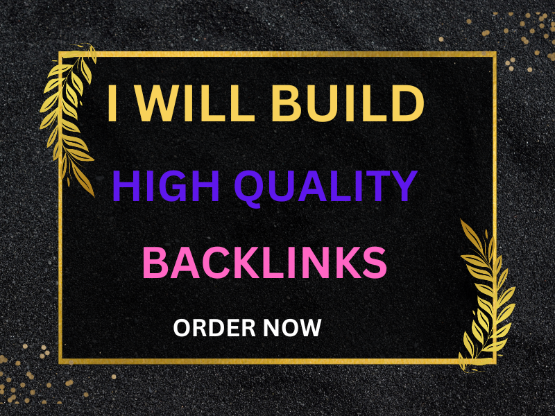 I will build high quality SEO backlinks high da autho...