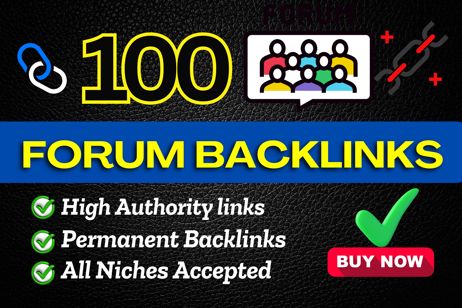 I will create 105 High-Quality Forum Posting Backlink...