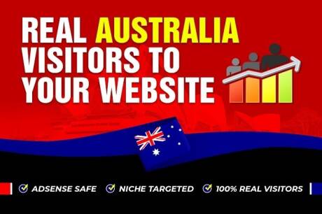 I will bring Australia Targeted Daily Visitors to you...