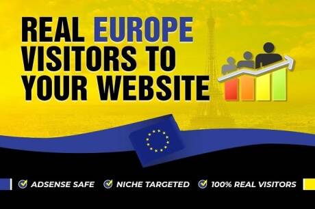I will Bring Europe Targeted Daily Visitors to your W...