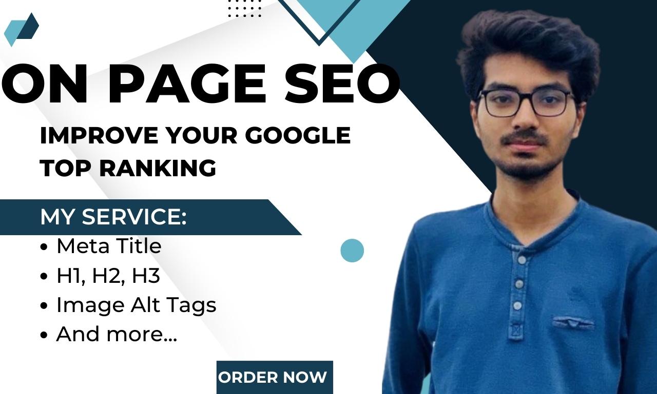 I will do on-page SEO service and of WordPress and Sh...