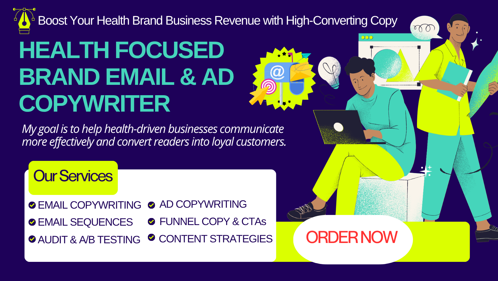 Email & Ad Copy That Converts - For Health, Well...