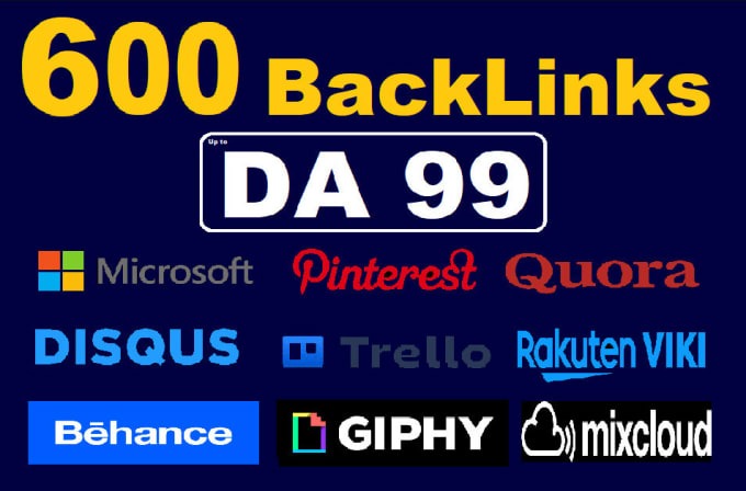 I will build 600 SEO profile backlinks high da profil...