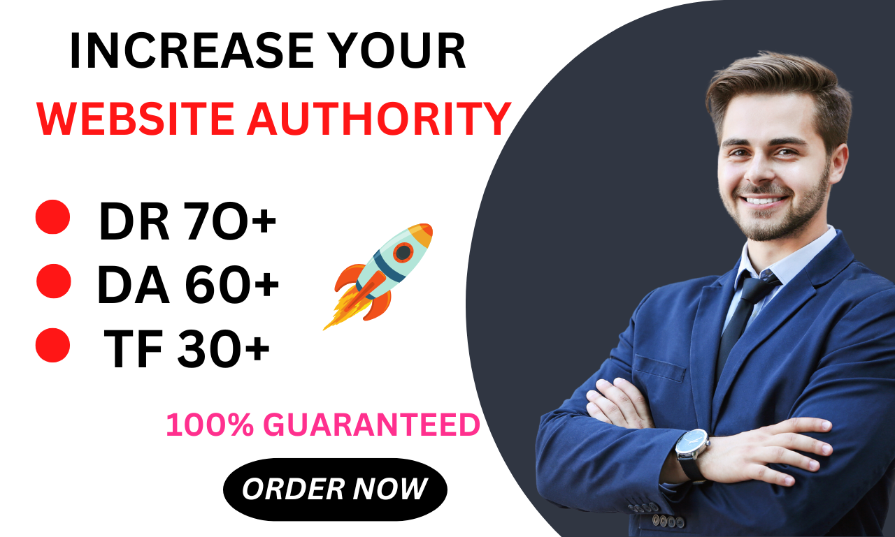 I will increase dr or ahrefs domain rating with SEO d...
