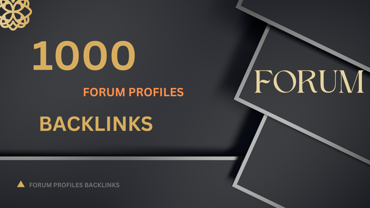 skyrocket ranking with 1000 high quality forum profil...
