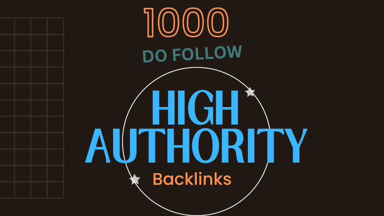 Skyrocket ranking with 1000 do follow baclinks