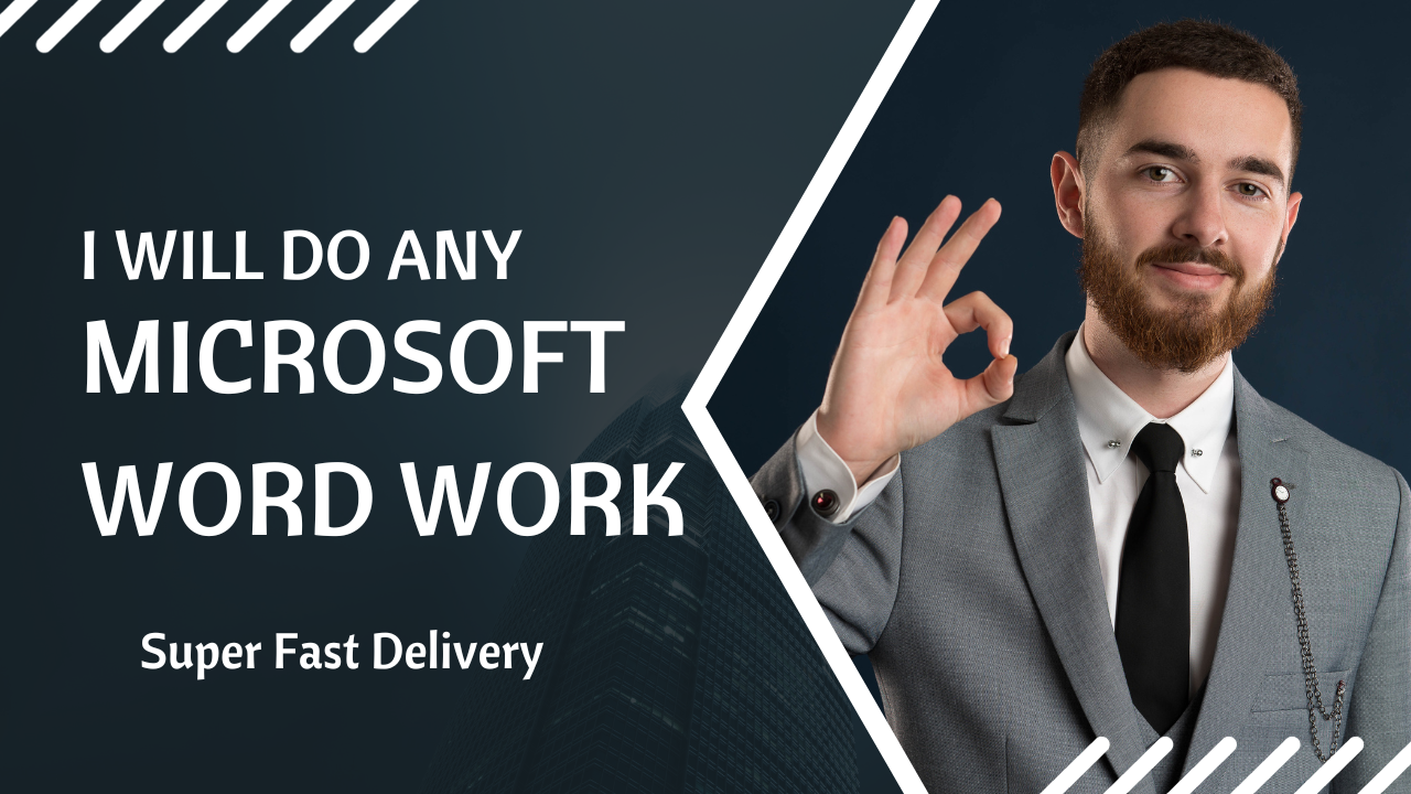 I will do any type of Microsoft Work With Super Fast ...