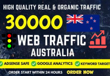 30k Australia Websites traffic, Real country Targete...