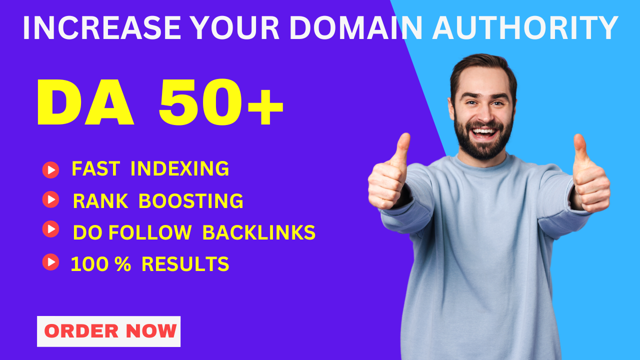 I will boost and increase your website Domain Authori...