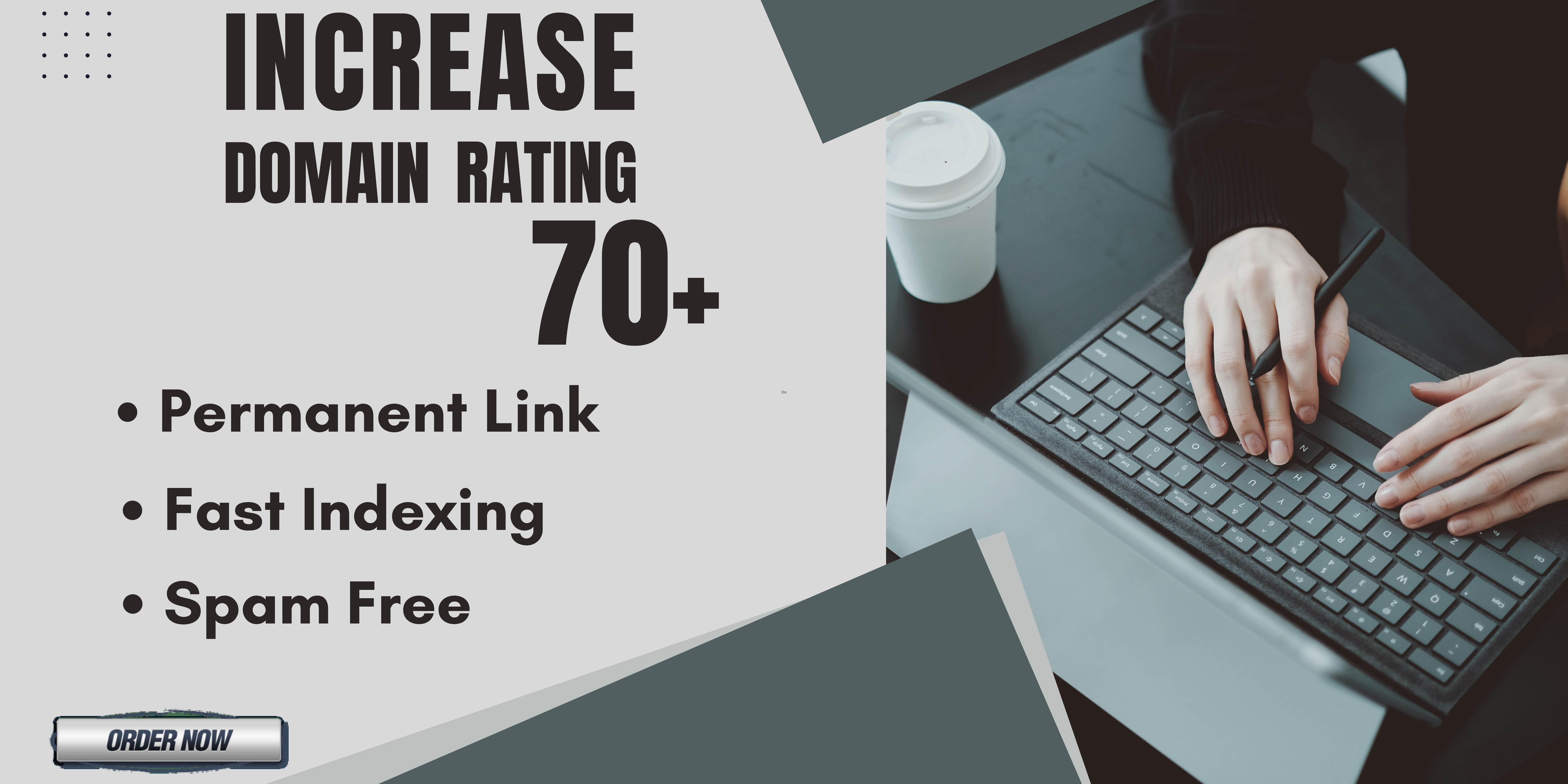 I will boost your website domain rating DR 40+ with w...