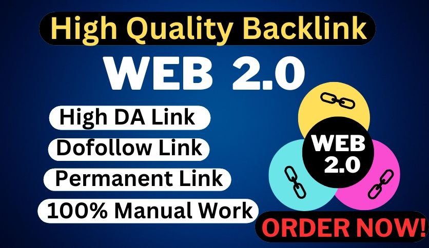 25 premium, high authority DA - Web 2.0 backlinks, ...