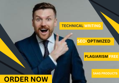 I will write high quality SEO optimized technical con...