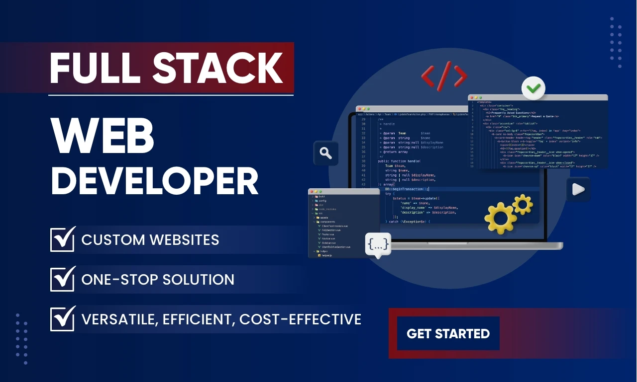 I will be your full stack web developer in React Js, ...
