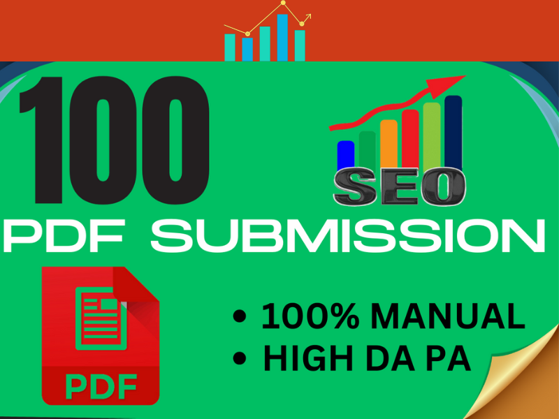 I will give manually 100 PDF submission backlinks to ...