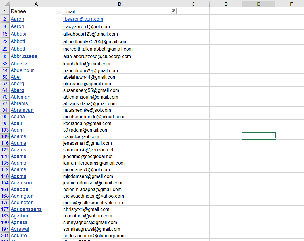 Extract hyperlinks in excel and google sheet for shop...