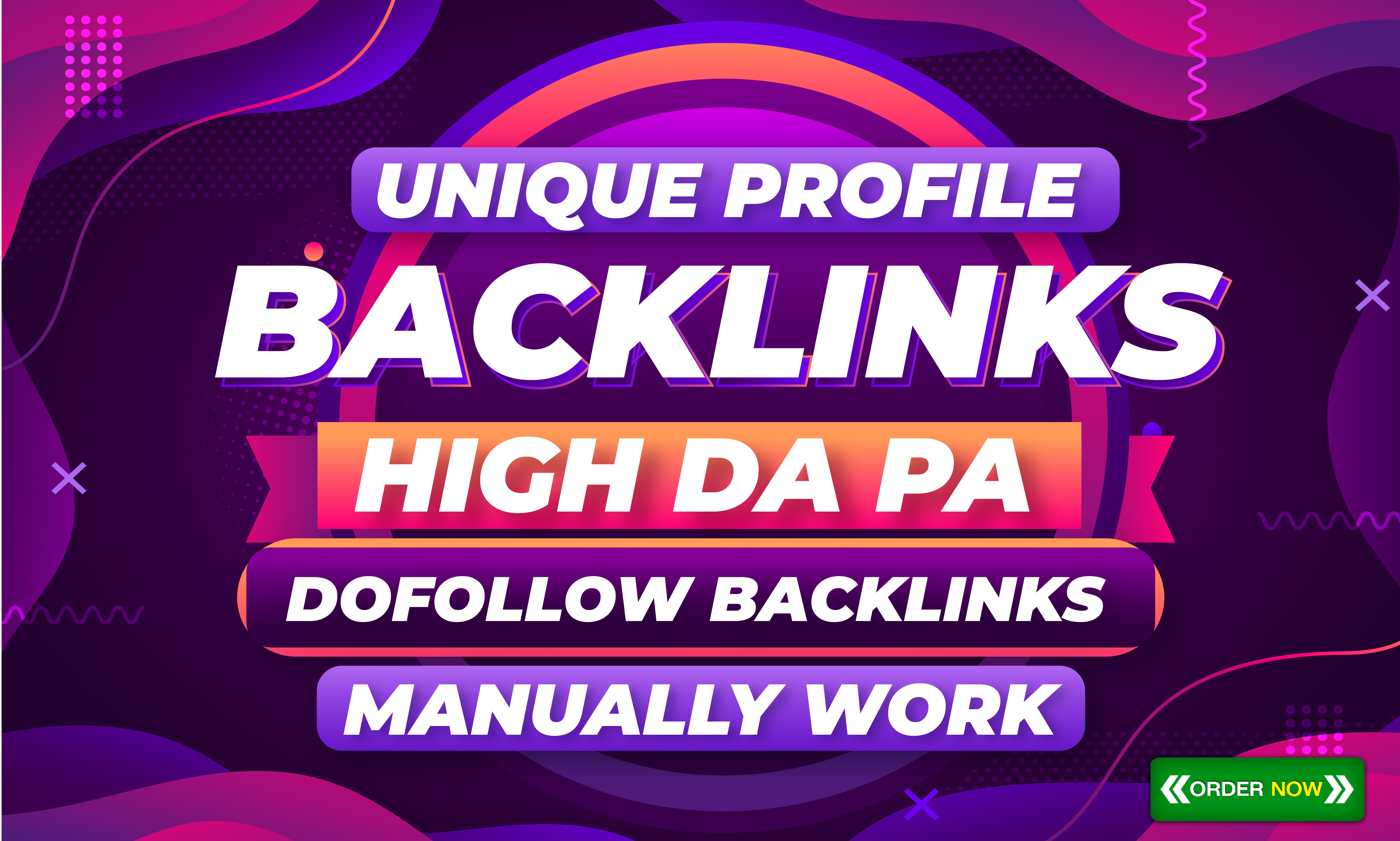 I will do 500 manually unique dofollow profile backli...