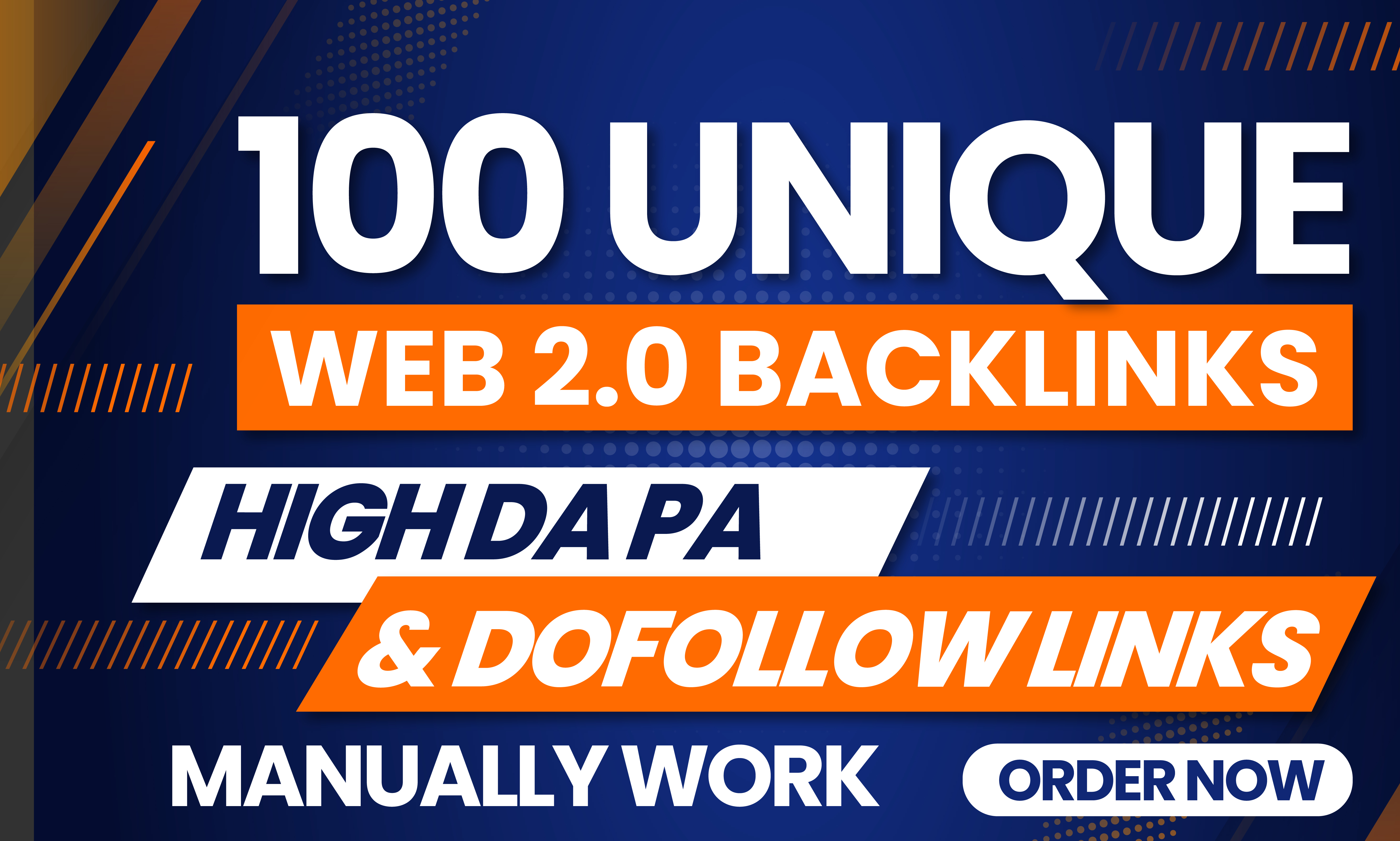 i will provide 100 web 2.0 DoFollow Backlinks High Da...