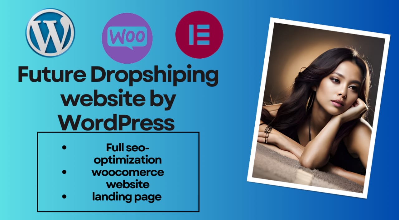 create future responsive drop-shipping website with w...