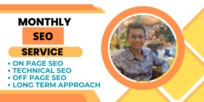 Monthly SEO service for Google ranking with high-qual...