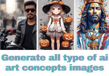 Generate ai art concepts images, illustration with m...