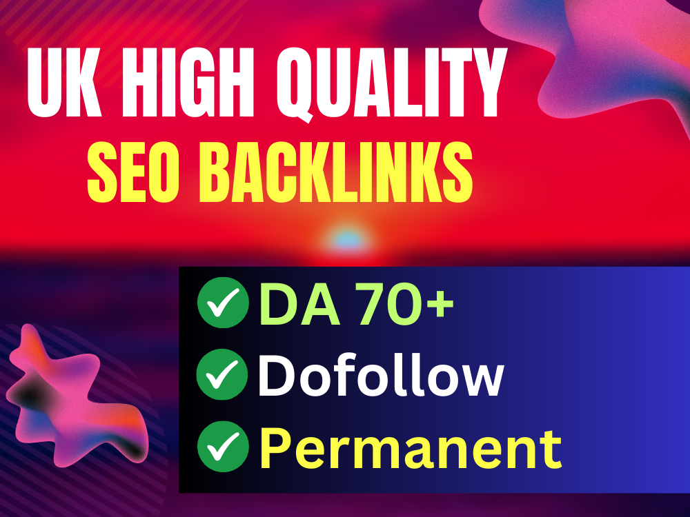 You will get 70 High quality UK SEO contextual backli...