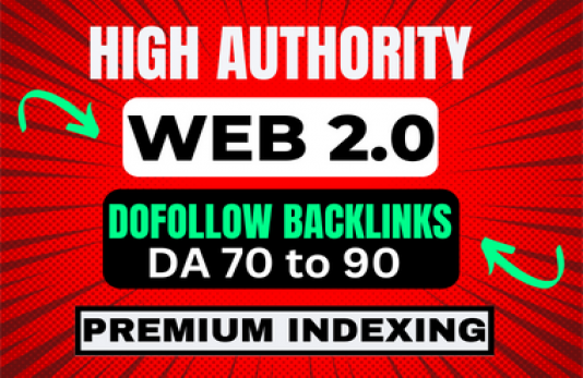 I will do 100 web2.0 backlinks to Increase Your websi...