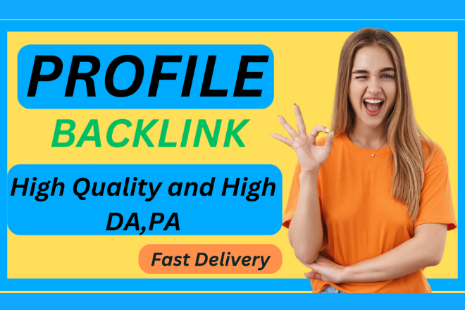 I will create 85 HQ social profile creation backlinks...
