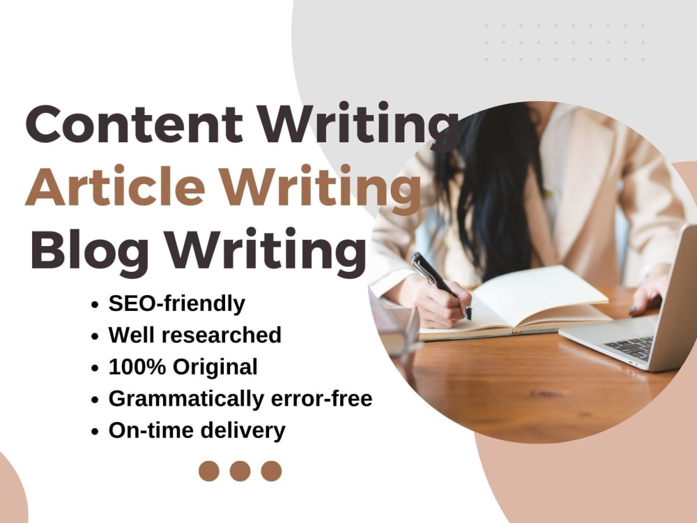 I will write seo content blogs and article at any top...