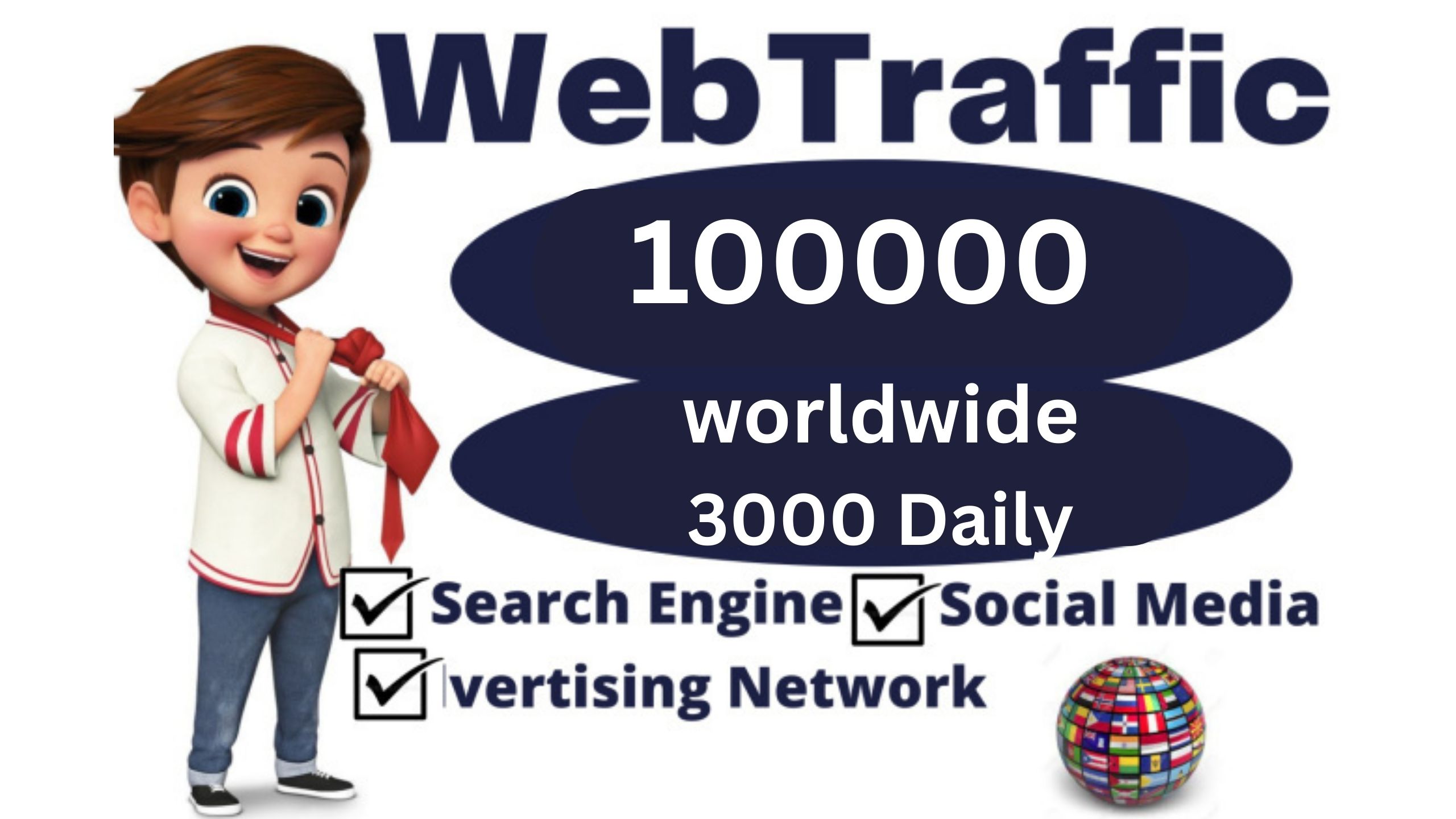 Non-Stop 100,000+ traffic for 30 Days Boost Your Webs...