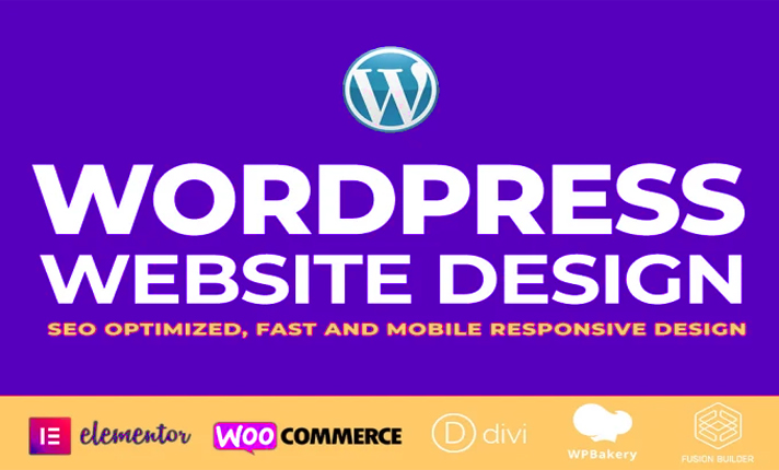 I will create wordpress website design and website de...