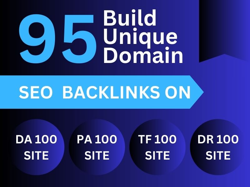 95 high authority unique domain Manually Create Seo B...