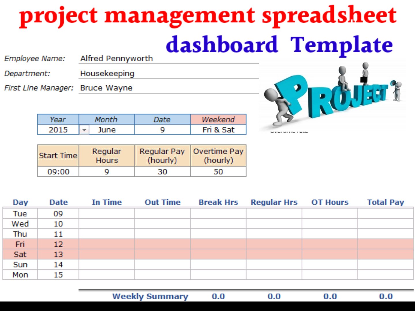 I will design excel spreadsheet template and dashboar...