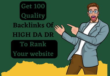 I will create 100 high authority backlinks for your w...