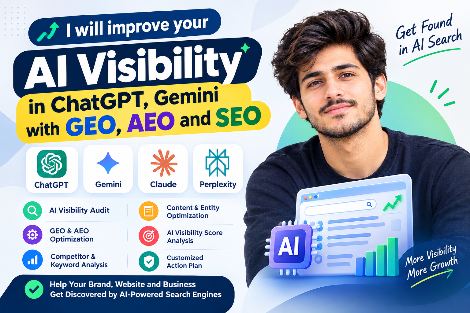 I will improve your AI visibility in ChatGPT, Gemini...
