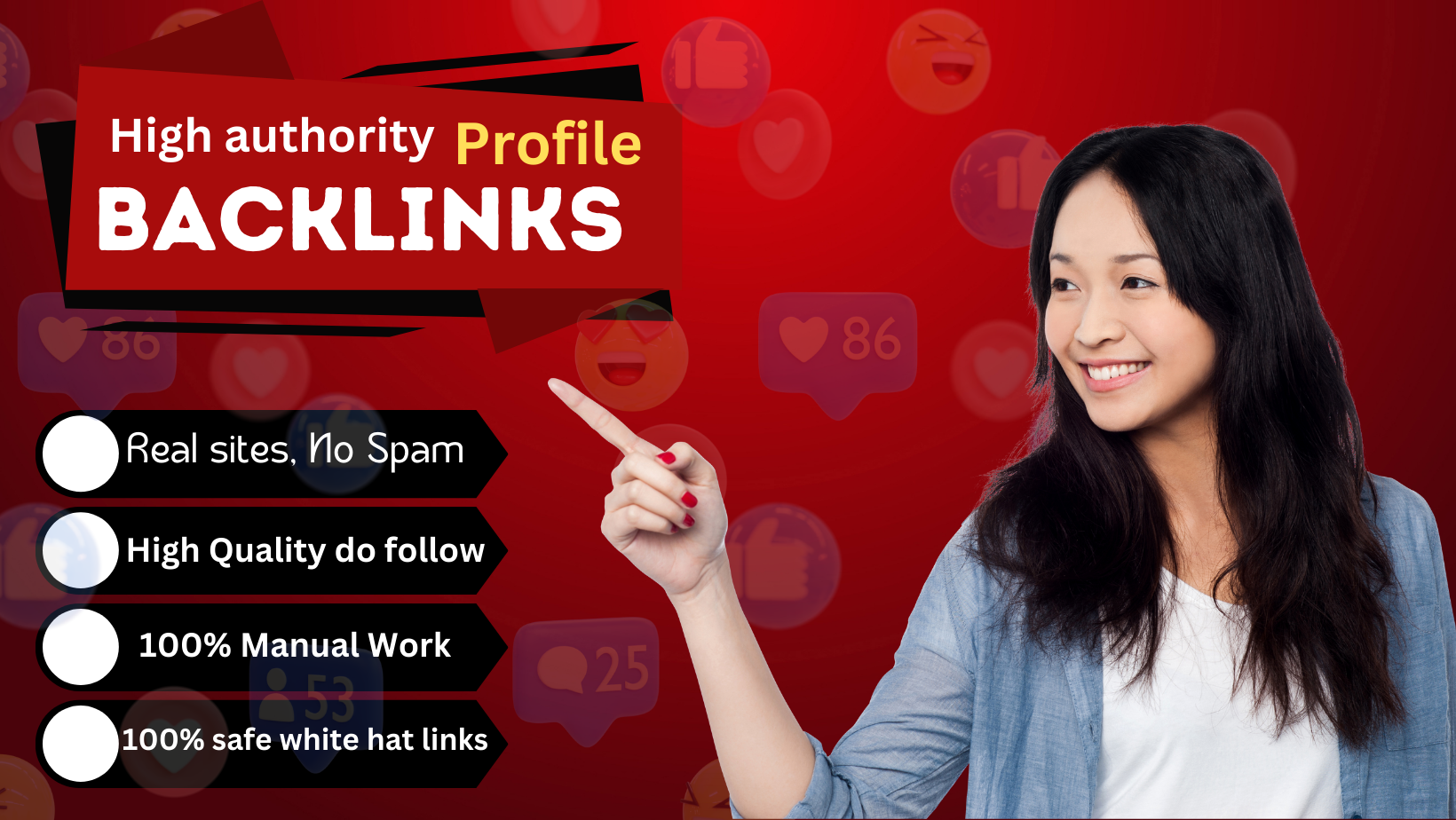 100 High Authority Profile Backlinks With 100 White-h...