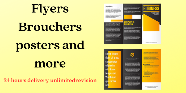 I can design a professional brochure for your busines...