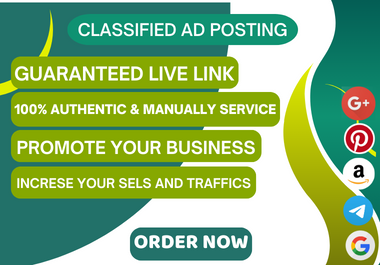 I will post ads on 200 top worldwide classified ad po...