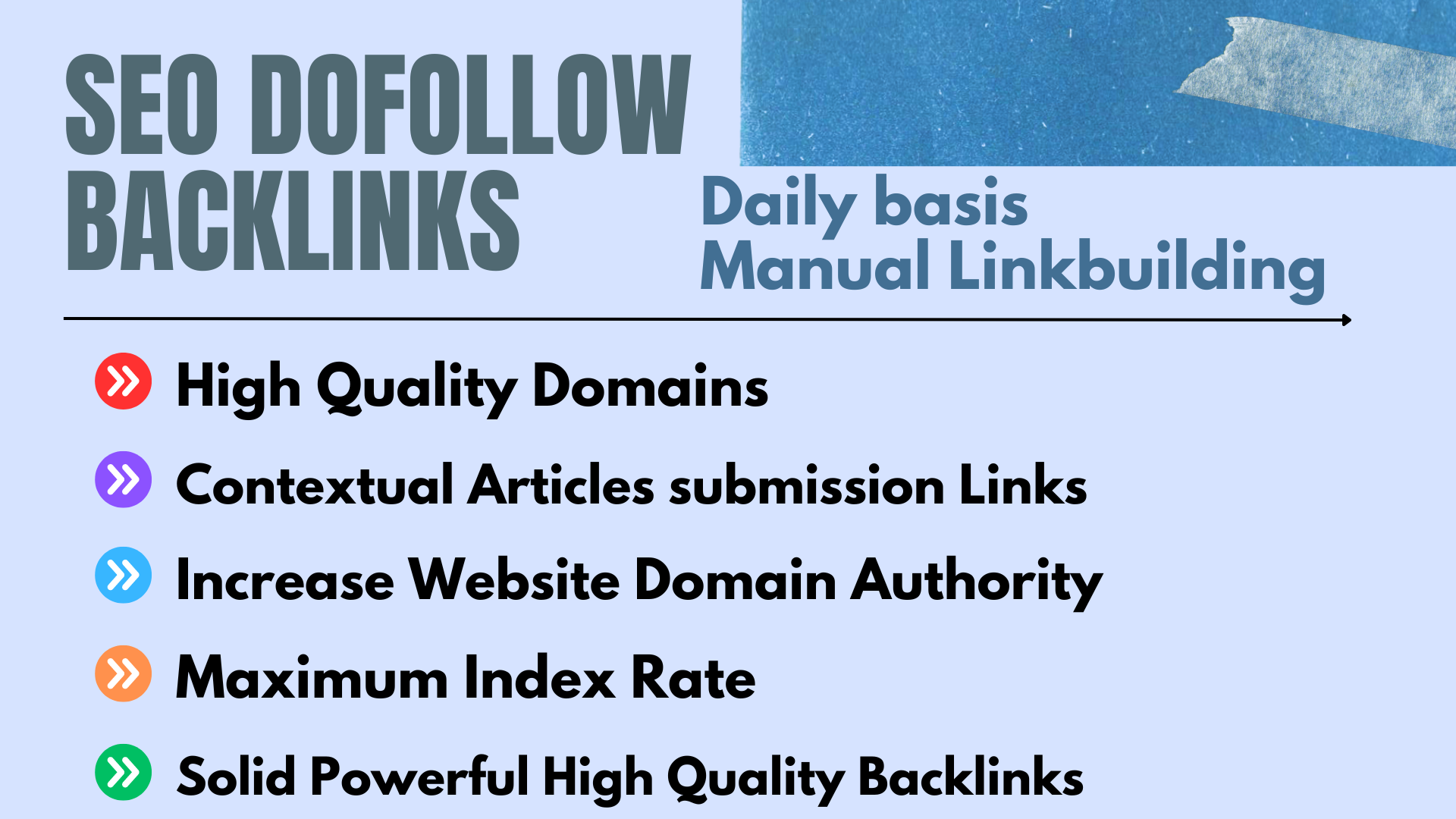 Rank your website by daily basis high quality backlin...
