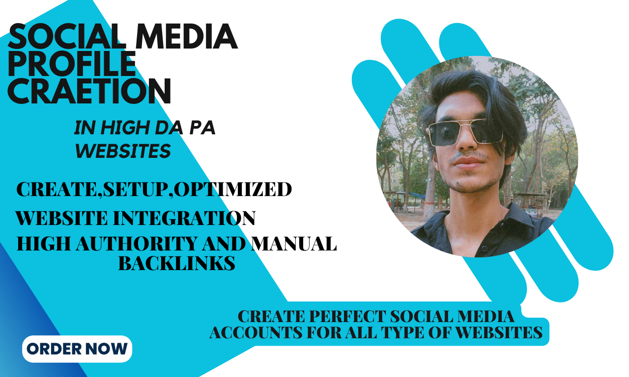 i will do high authority social profile creation back...