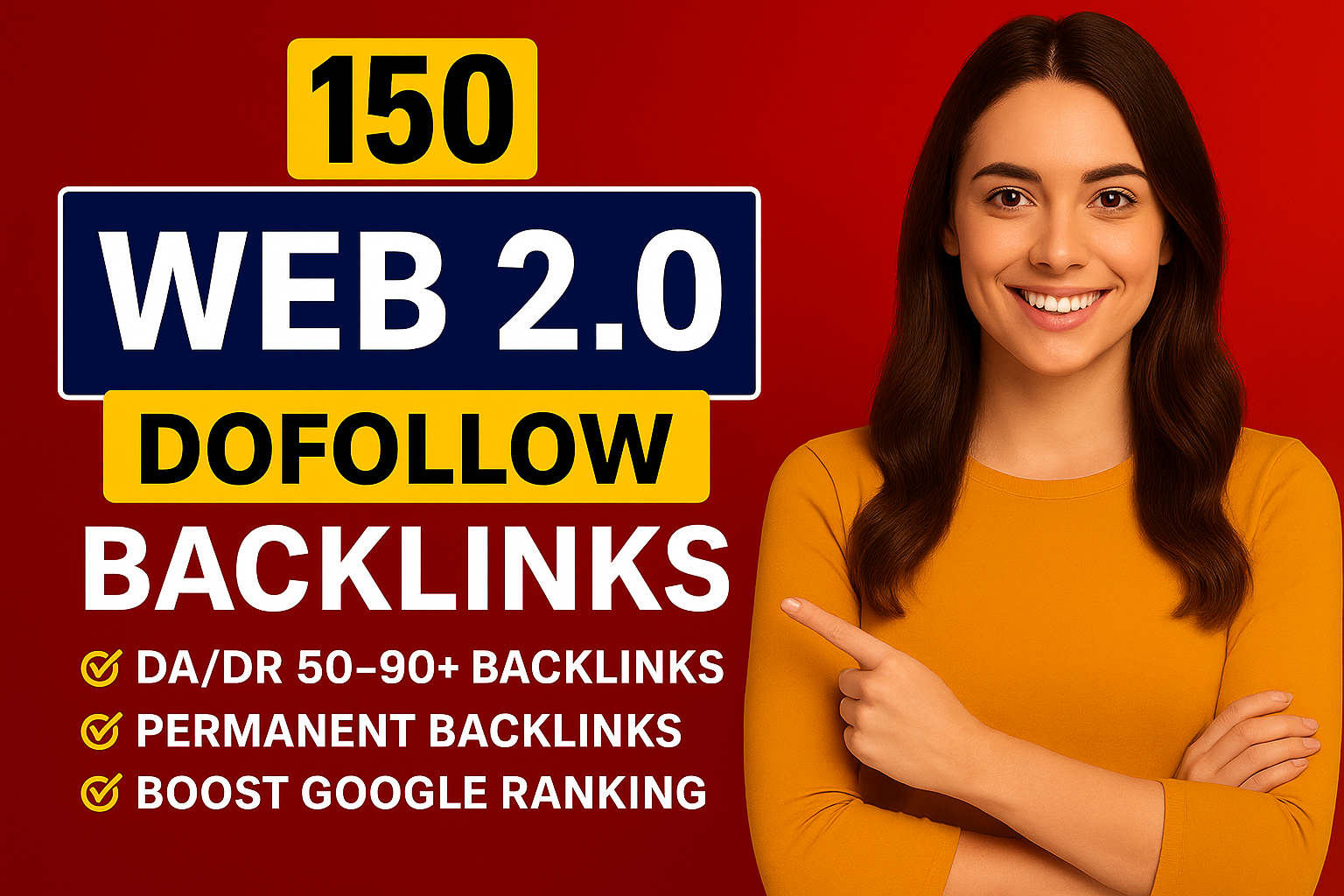 Get Manual 150 Web 2.0 Backlinks on High Authority DA...